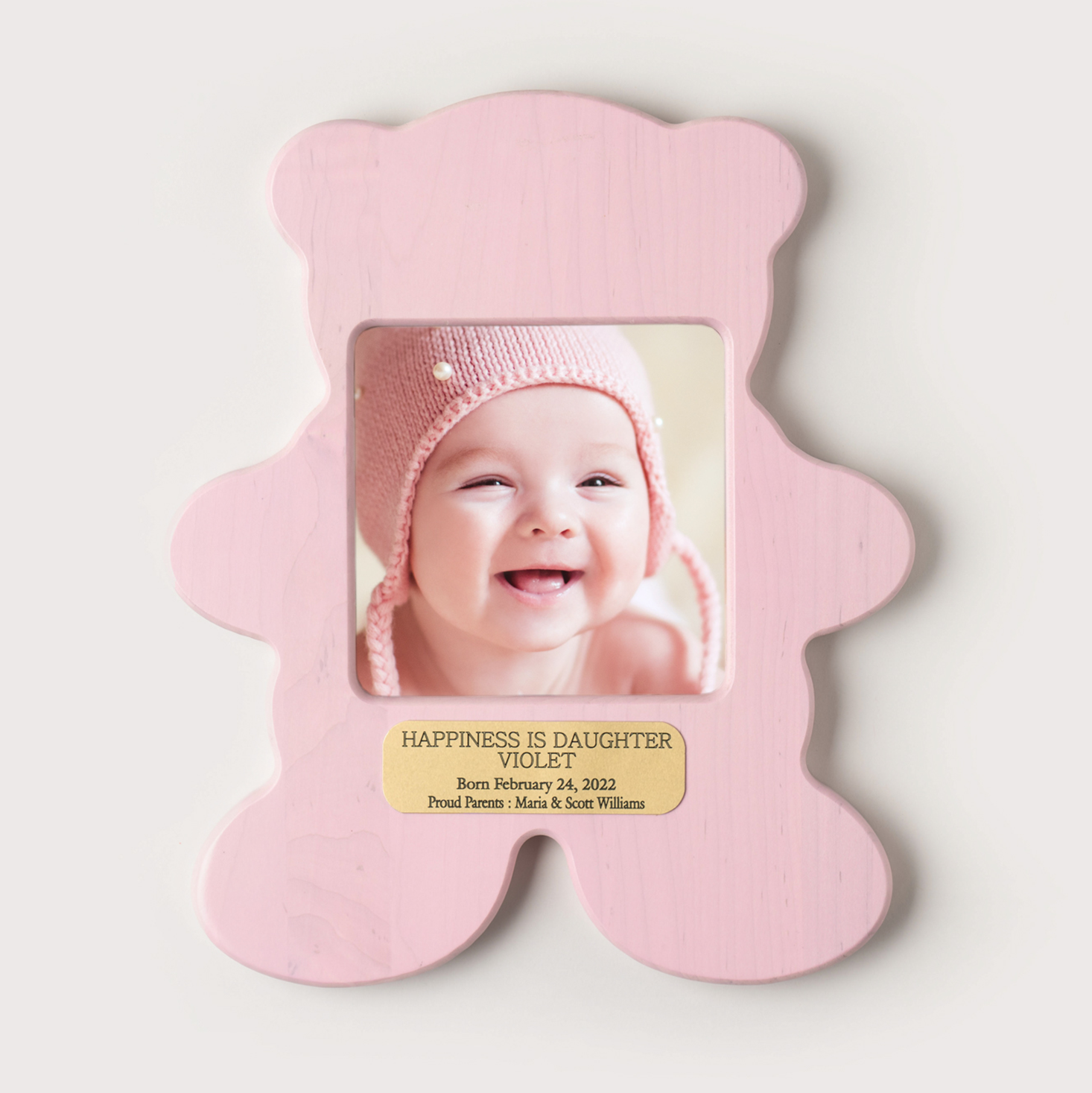 Teddy Bear Picture Frame (Pink)
